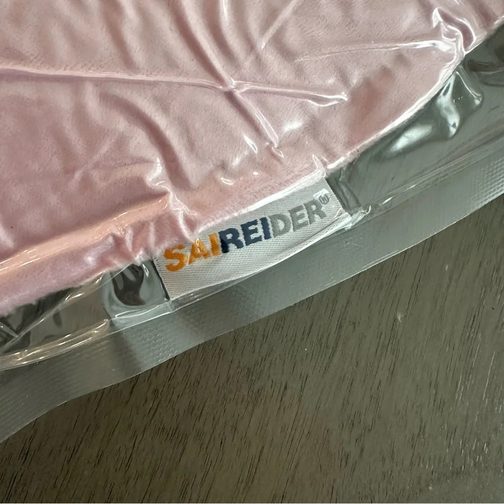 SAIREIDER Travel Airplane Neck Pillow Memory Foam Pillow Pink New